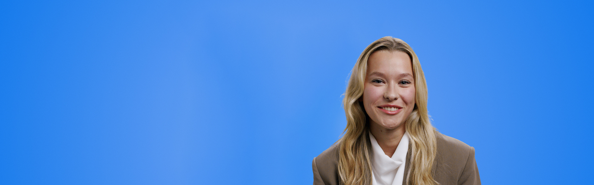 A person smiling 