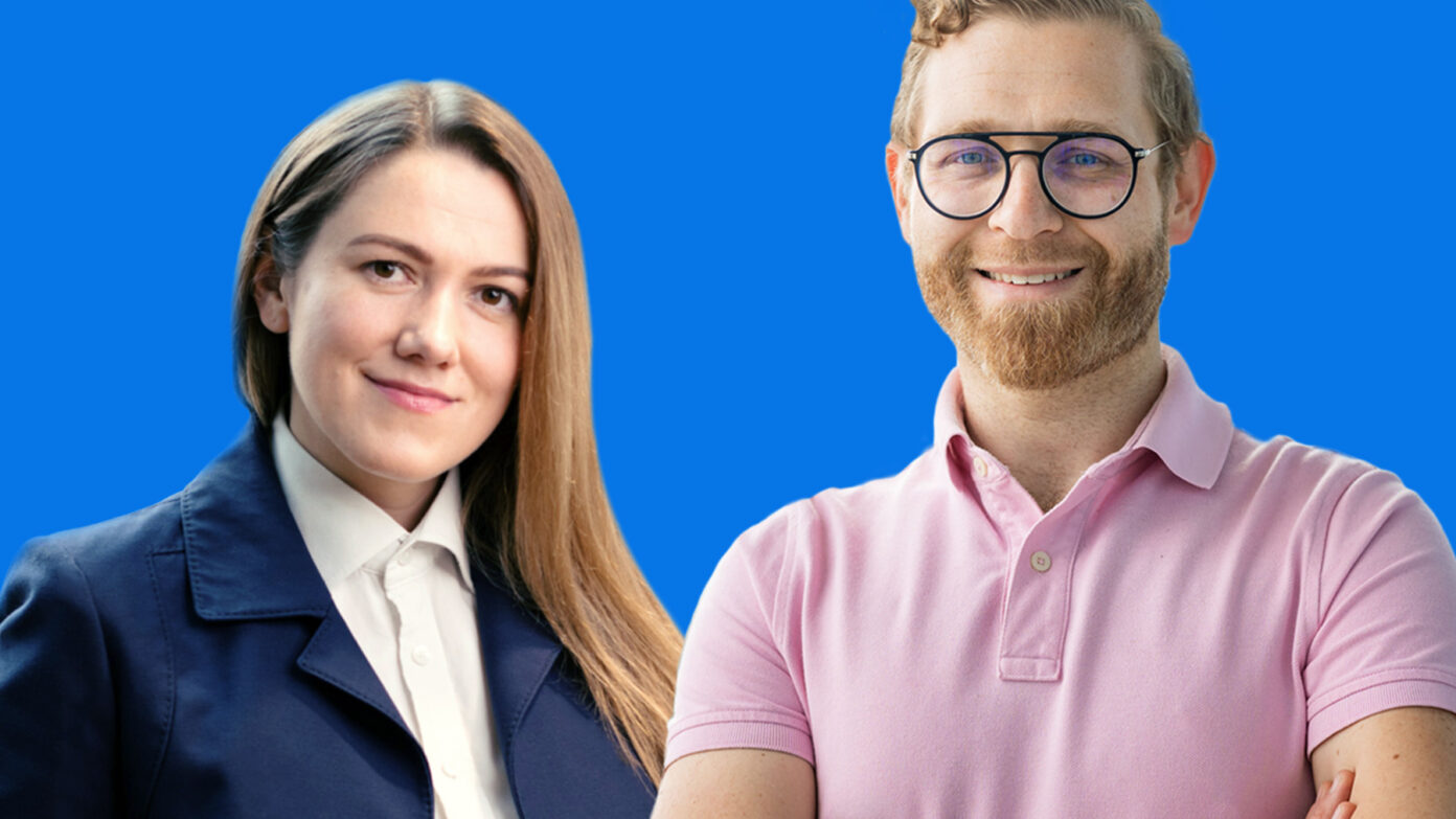 Mariana, who arrived in Poland from Ukraine, and her mentor Michał.